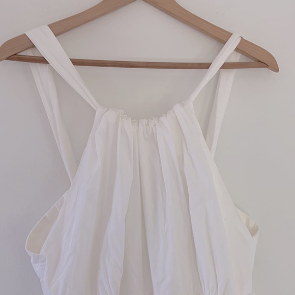 Anthropologie Forever That Girl Tiered Ruched Back Bow Dress - Picture 6 of 13